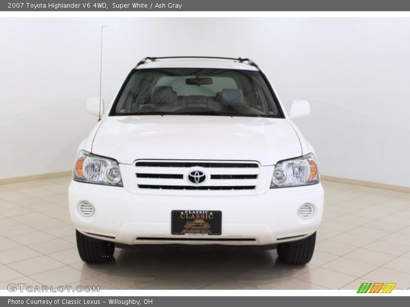 Super White / Ash Gray 2007 Toyota Highlander V6 4WD