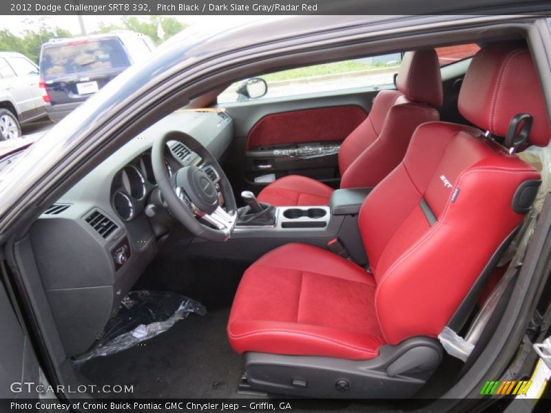 Front Seat of 2012 Challenger SRT8 392