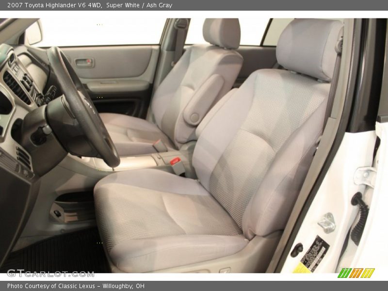 Super White / Ash Gray 2007 Toyota Highlander V6 4WD