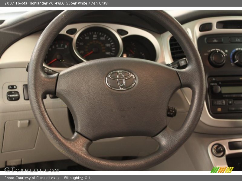 Super White / Ash Gray 2007 Toyota Highlander V6 4WD