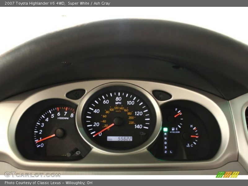 Super White / Ash Gray 2007 Toyota Highlander V6 4WD