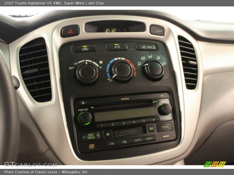 Super White / Ash Gray 2007 Toyota Highlander V6 4WD