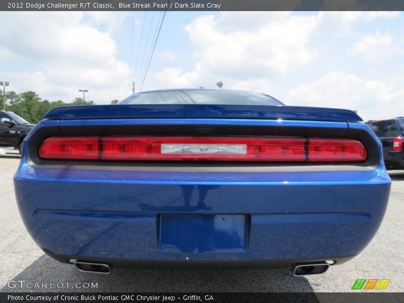 Blue Streak Pearl / Dark Slate Gray 2012 Dodge Challenger R/T Classic