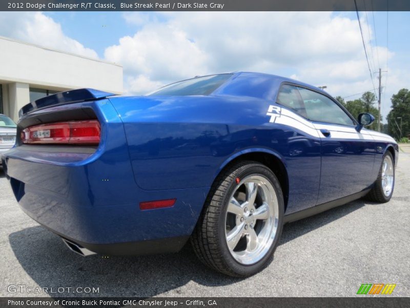 Blue Streak Pearl / Dark Slate Gray 2012 Dodge Challenger R/T Classic