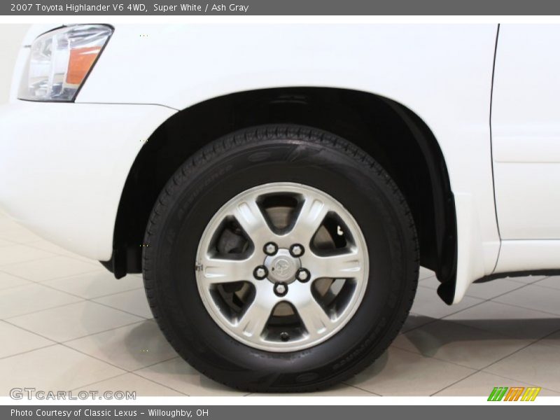 Super White / Ash Gray 2007 Toyota Highlander V6 4WD