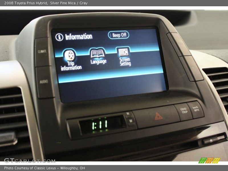 Silver Pine Mica / Gray 2008 Toyota Prius Hybrid