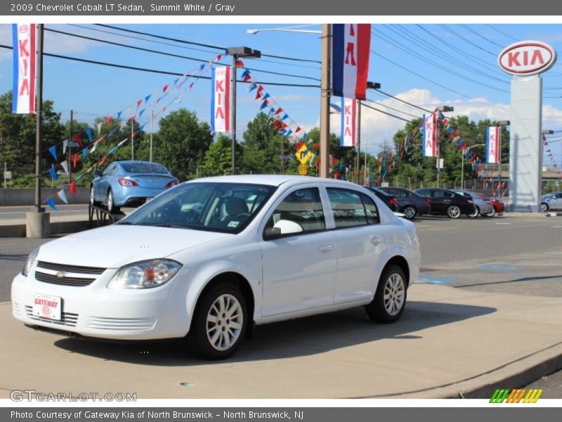 Summit White / Gray 2009 Chevrolet Cobalt LT Sedan