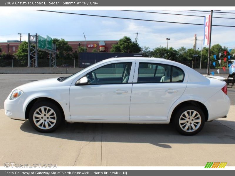 Summit White / Gray 2009 Chevrolet Cobalt LT Sedan