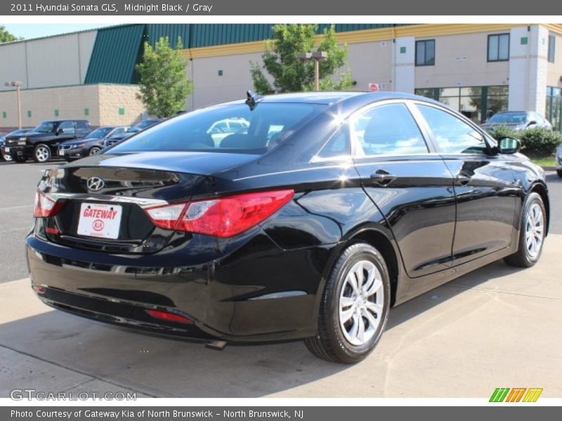 Midnight Black / Gray 2011 Hyundai Sonata GLS