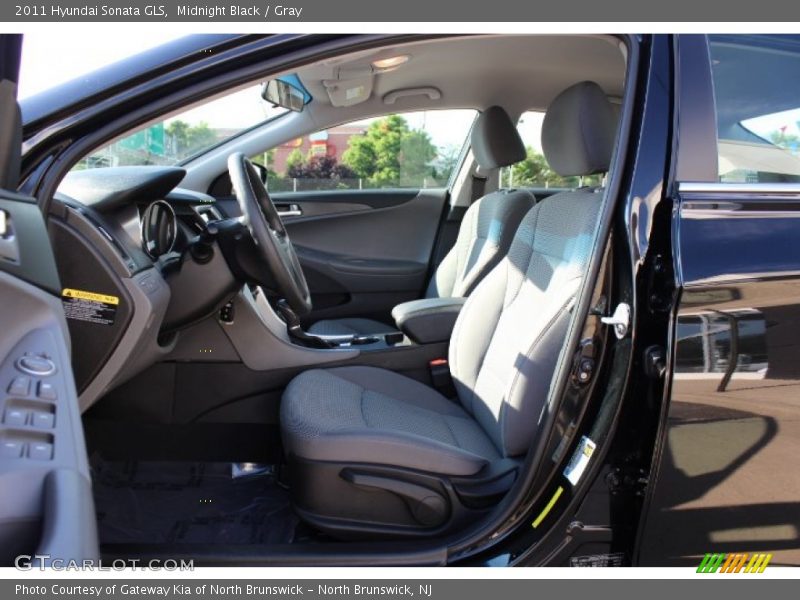 Midnight Black / Gray 2011 Hyundai Sonata GLS