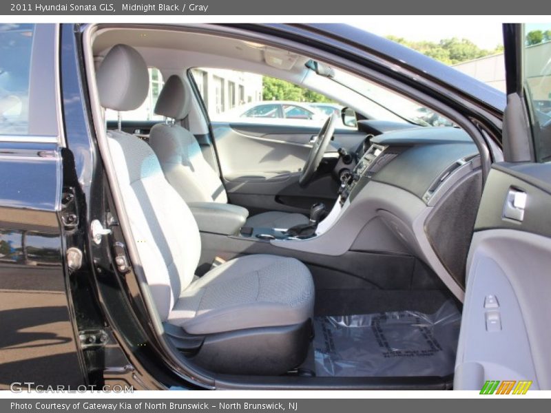 Midnight Black / Gray 2011 Hyundai Sonata GLS