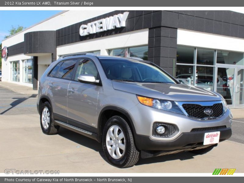 Titanium Silver / Beige 2012 Kia Sorento LX AWD