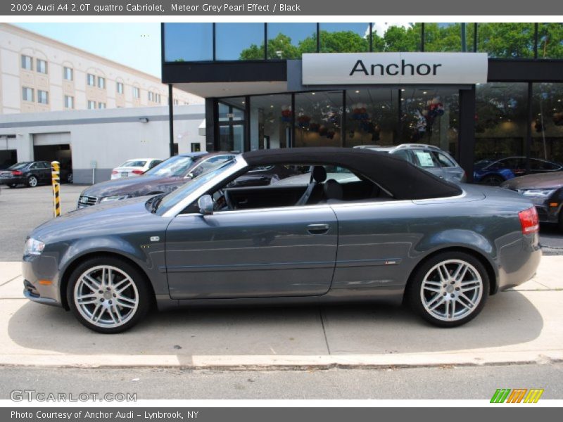 Meteor Grey Pearl Effect / Black 2009 Audi A4 2.0T quattro Cabriolet