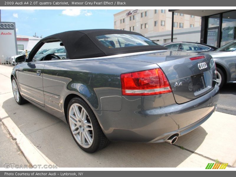 Meteor Grey Pearl Effect / Black 2009 Audi A4 2.0T quattro Cabriolet