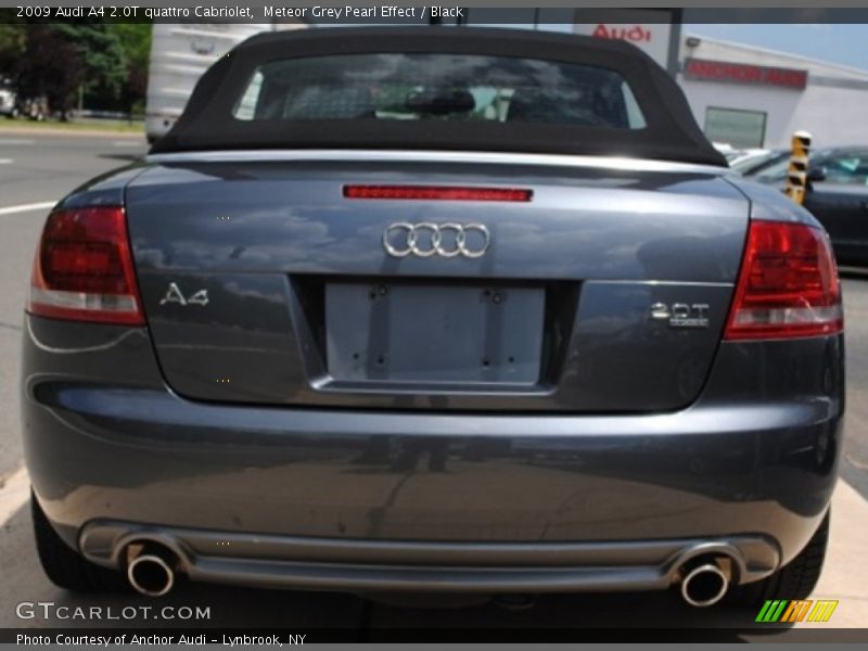 Meteor Grey Pearl Effect / Black 2009 Audi A4 2.0T quattro Cabriolet