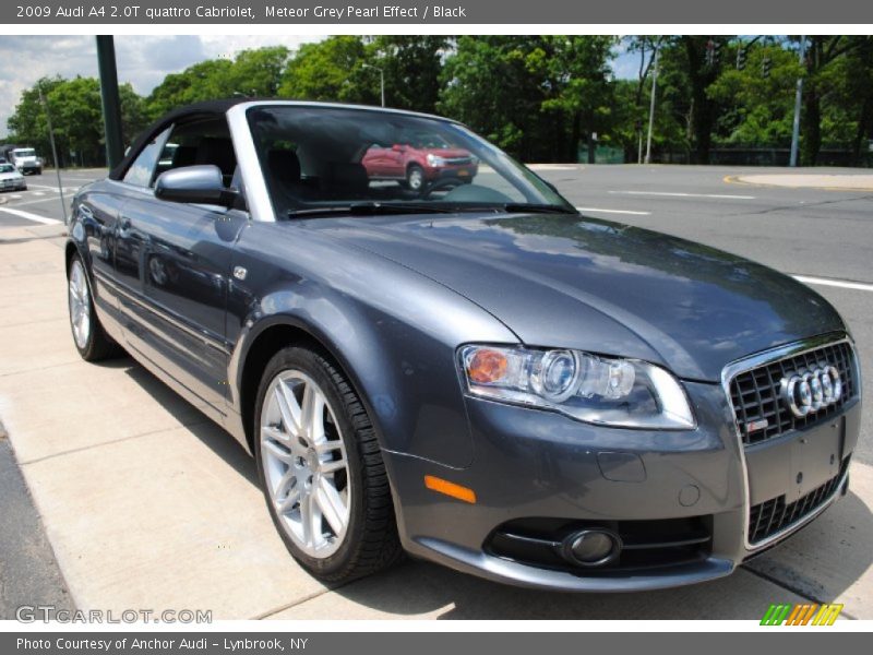 Meteor Grey Pearl Effect / Black 2009 Audi A4 2.0T quattro Cabriolet