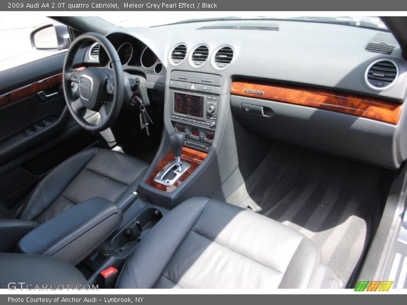 Meteor Grey Pearl Effect / Black 2009 Audi A4 2.0T quattro Cabriolet