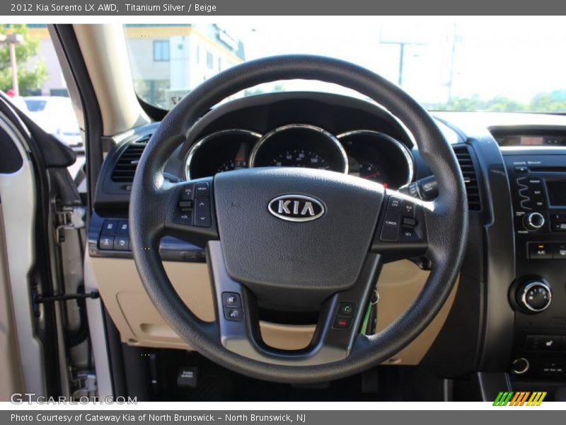 Titanium Silver / Beige 2012 Kia Sorento LX AWD
