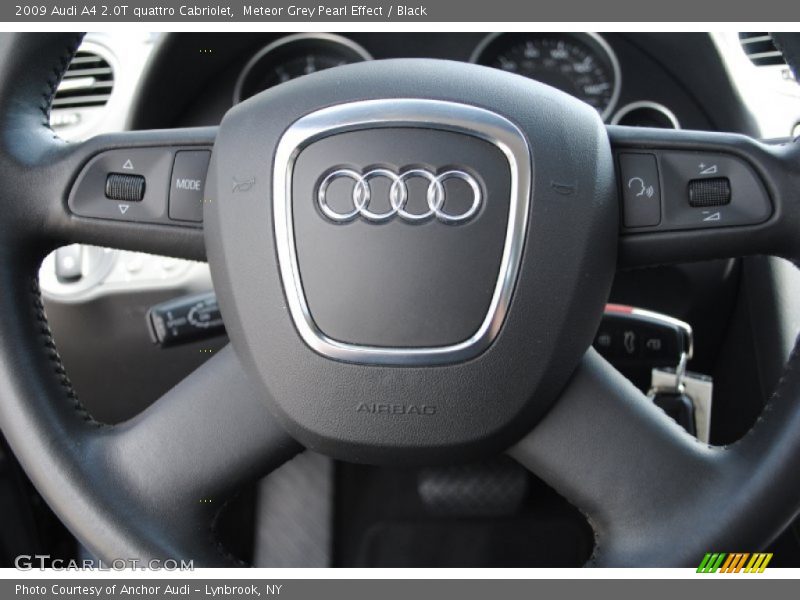 Meteor Grey Pearl Effect / Black 2009 Audi A4 2.0T quattro Cabriolet