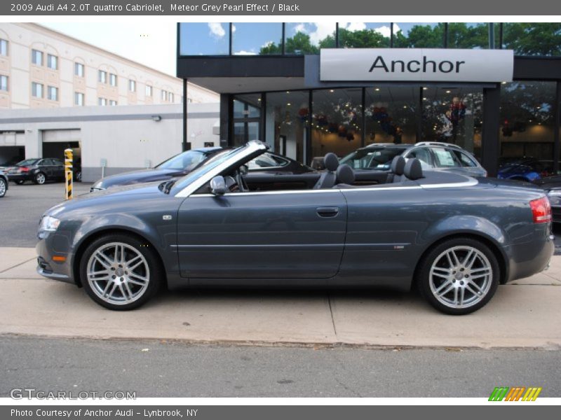 Meteor Grey Pearl Effect / Black 2009 Audi A4 2.0T quattro Cabriolet