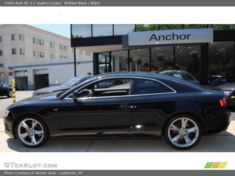 Brilliant Black / Black 2009 Audi A5 3.2 quattro Coupe