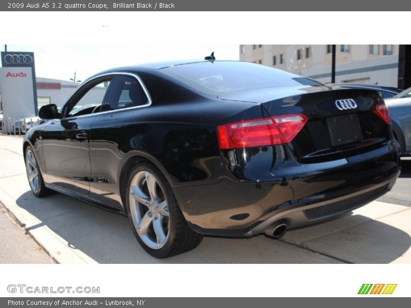 Brilliant Black / Black 2009 Audi A5 3.2 quattro Coupe