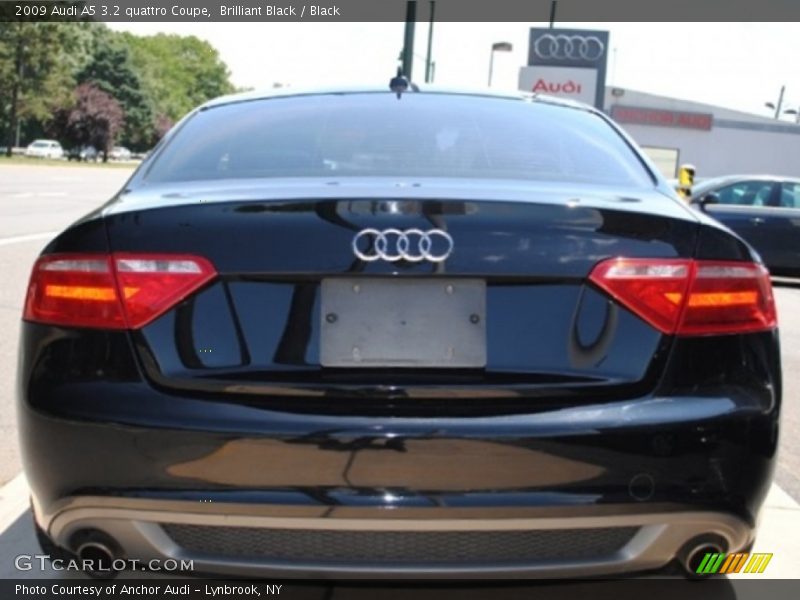 Brilliant Black / Black 2009 Audi A5 3.2 quattro Coupe