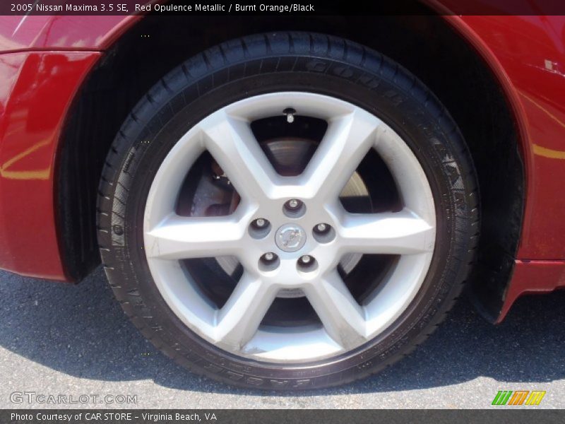 Red Opulence Metallic / Burnt Orange/Black 2005 Nissan Maxima 3.5 SE