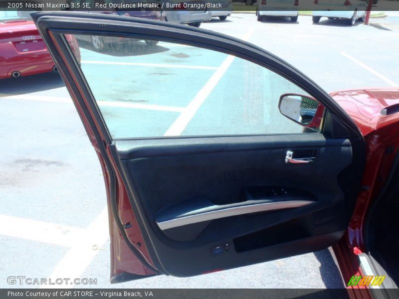 Red Opulence Metallic / Burnt Orange/Black 2005 Nissan Maxima 3.5 SE