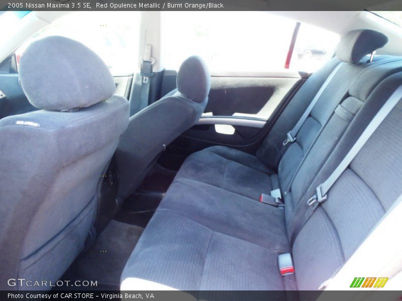 Red Opulence Metallic / Burnt Orange/Black 2005 Nissan Maxima 3.5 SE