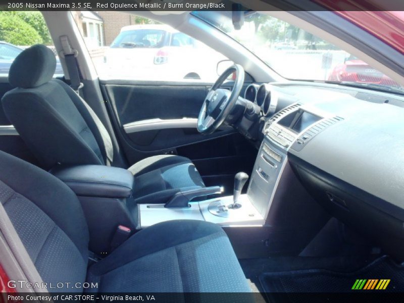 Red Opulence Metallic / Burnt Orange/Black 2005 Nissan Maxima 3.5 SE