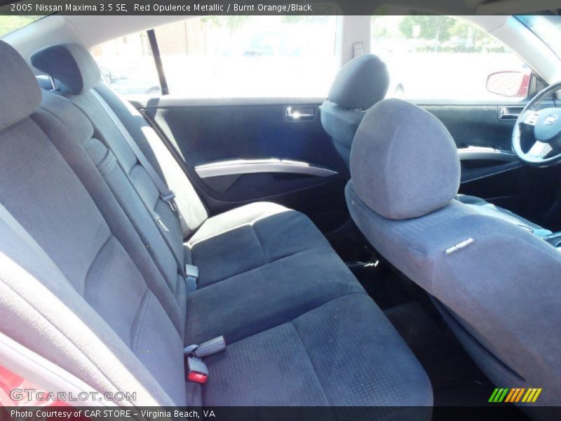 Red Opulence Metallic / Burnt Orange/Black 2005 Nissan Maxima 3.5 SE