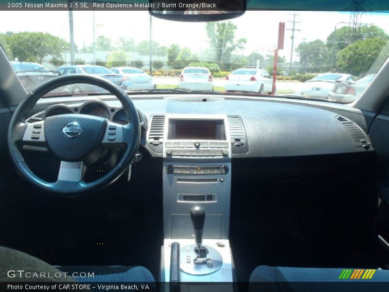 Red Opulence Metallic / Burnt Orange/Black 2005 Nissan Maxima 3.5 SE