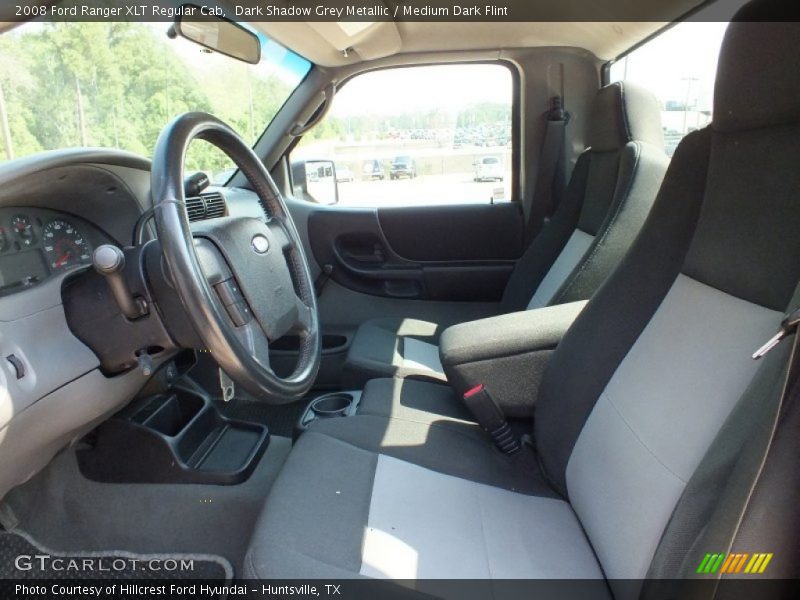 Dark Shadow Grey Metallic / Medium Dark Flint 2008 Ford Ranger XLT Regular Cab
