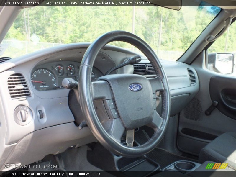 Dark Shadow Grey Metallic / Medium Dark Flint 2008 Ford Ranger XLT Regular Cab