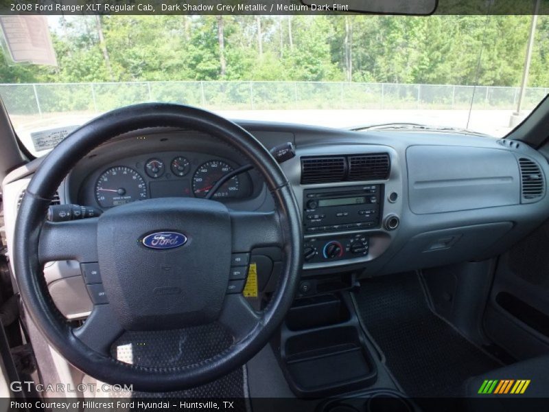 Dark Shadow Grey Metallic / Medium Dark Flint 2008 Ford Ranger XLT Regular Cab
