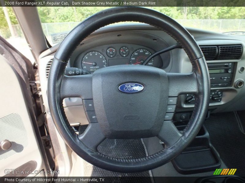 Dark Shadow Grey Metallic / Medium Dark Flint 2008 Ford Ranger XLT Regular Cab