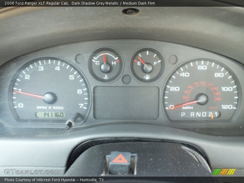 Dark Shadow Grey Metallic / Medium Dark Flint 2008 Ford Ranger XLT Regular Cab