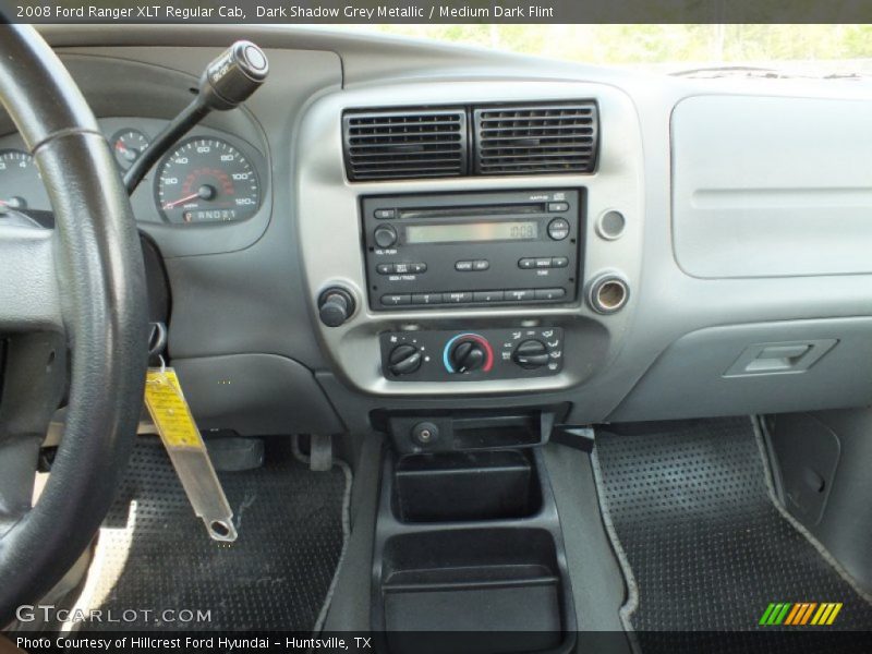 Dark Shadow Grey Metallic / Medium Dark Flint 2008 Ford Ranger XLT Regular Cab