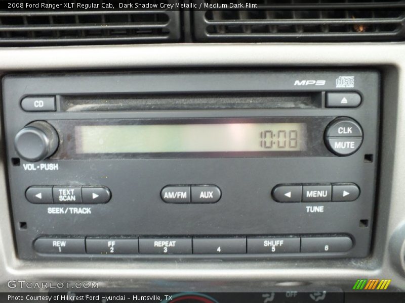 Dark Shadow Grey Metallic / Medium Dark Flint 2008 Ford Ranger XLT Regular Cab