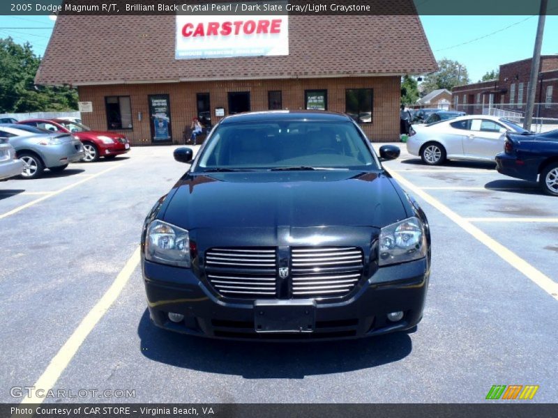 Brilliant Black Crystal Pearl / Dark Slate Gray/Light Graystone 2005 Dodge Magnum R/T