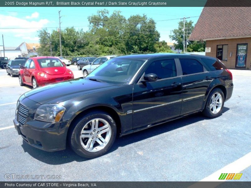 Brilliant Black Crystal Pearl / Dark Slate Gray/Light Graystone 2005 Dodge Magnum R/T