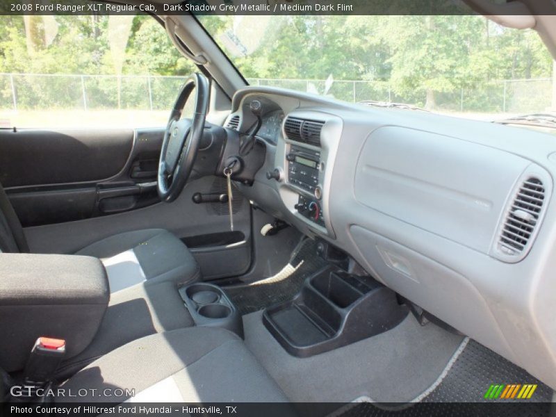 Dark Shadow Grey Metallic / Medium Dark Flint 2008 Ford Ranger XLT Regular Cab