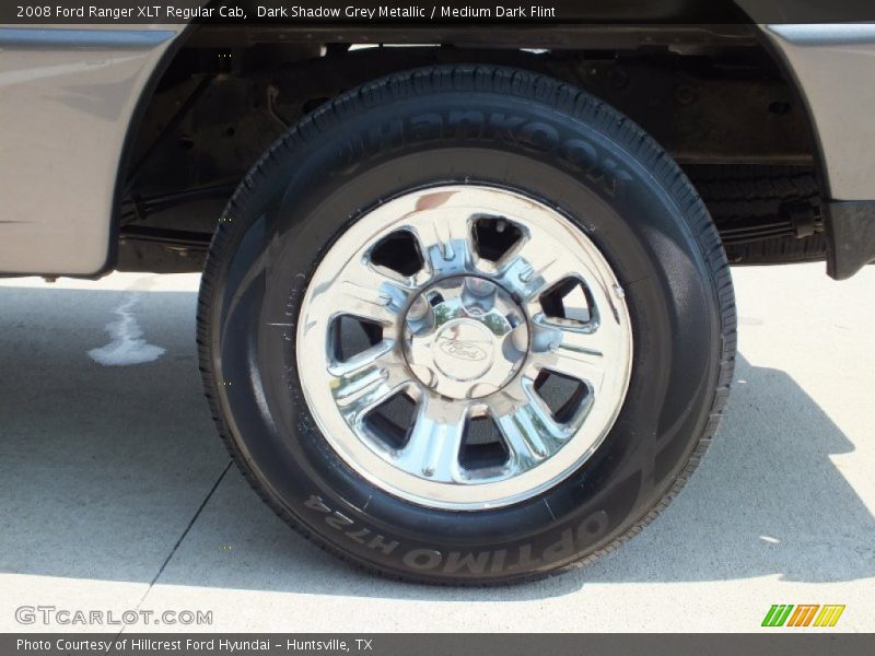 Dark Shadow Grey Metallic / Medium Dark Flint 2008 Ford Ranger XLT Regular Cab