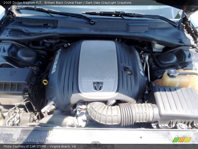 Brilliant Black Crystal Pearl / Dark Slate Gray/Light Graystone 2005 Dodge Magnum R/T