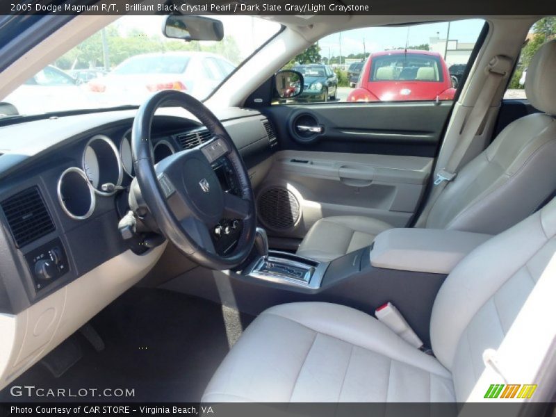 Brilliant Black Crystal Pearl / Dark Slate Gray/Light Graystone 2005 Dodge Magnum R/T