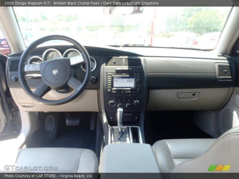 Brilliant Black Crystal Pearl / Dark Slate Gray/Light Graystone 2005 Dodge Magnum R/T