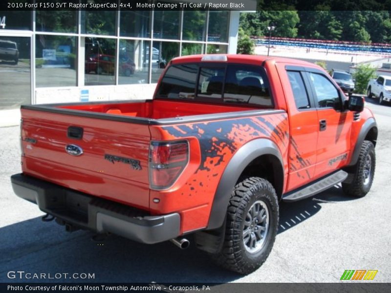  2010 F150 SVT Raptor SuperCab 4x4 Molten Orange Tri Coat