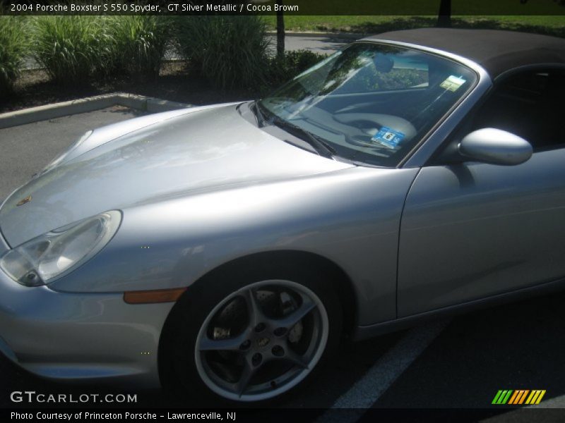 GT Silver Metallic / Cocoa Brown 2004 Porsche Boxster S 550 Spyder