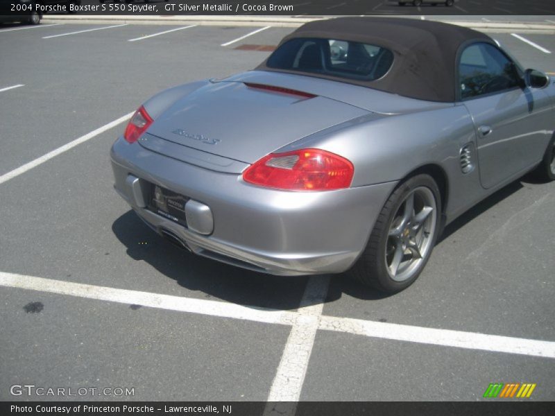 GT Silver Metallic / Cocoa Brown 2004 Porsche Boxster S 550 Spyder